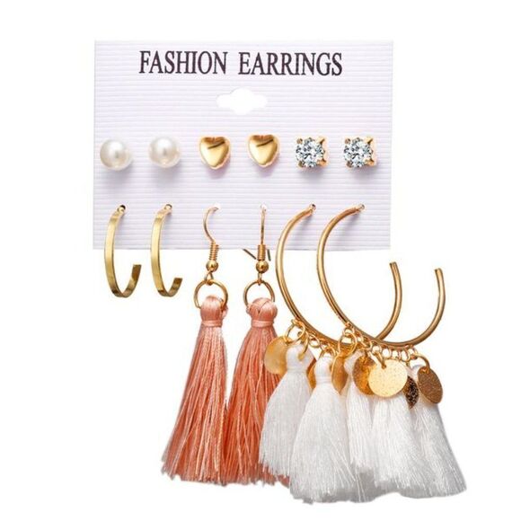 Fashion 6 PCs Earrings - Picture 1 of 5